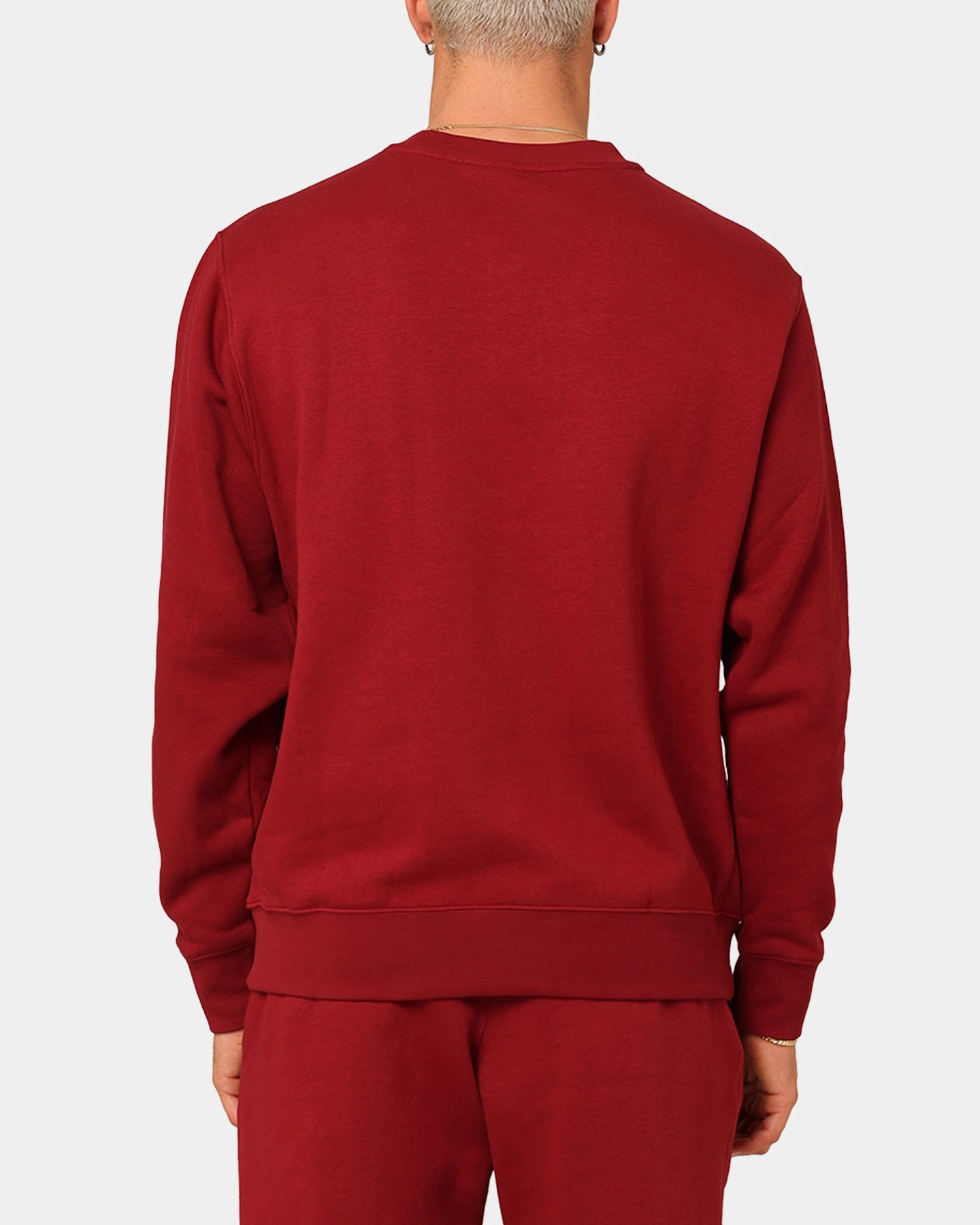 Nike Club Fleece Long-Sleeve Crewneck Team Red/Sail Comfy chic Cozy Knitwear