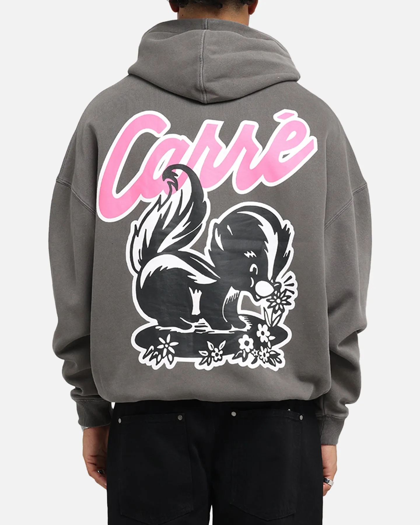 Assignment Carre Pepe Hoodie Washed Charcoal
