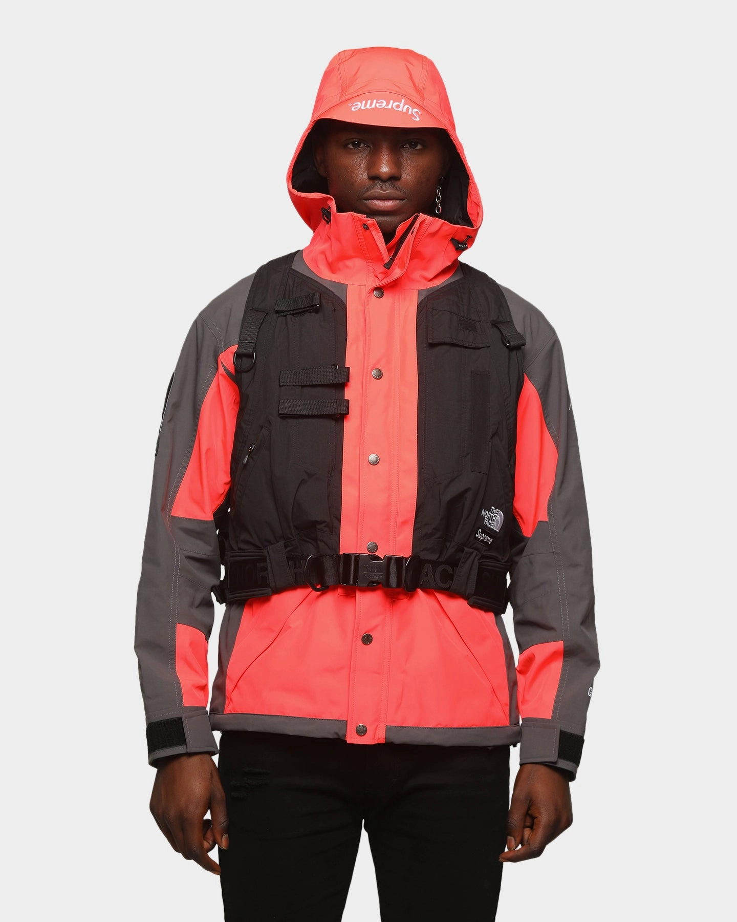 low quality Supreme The North Face RTG Jacket   Vest Red