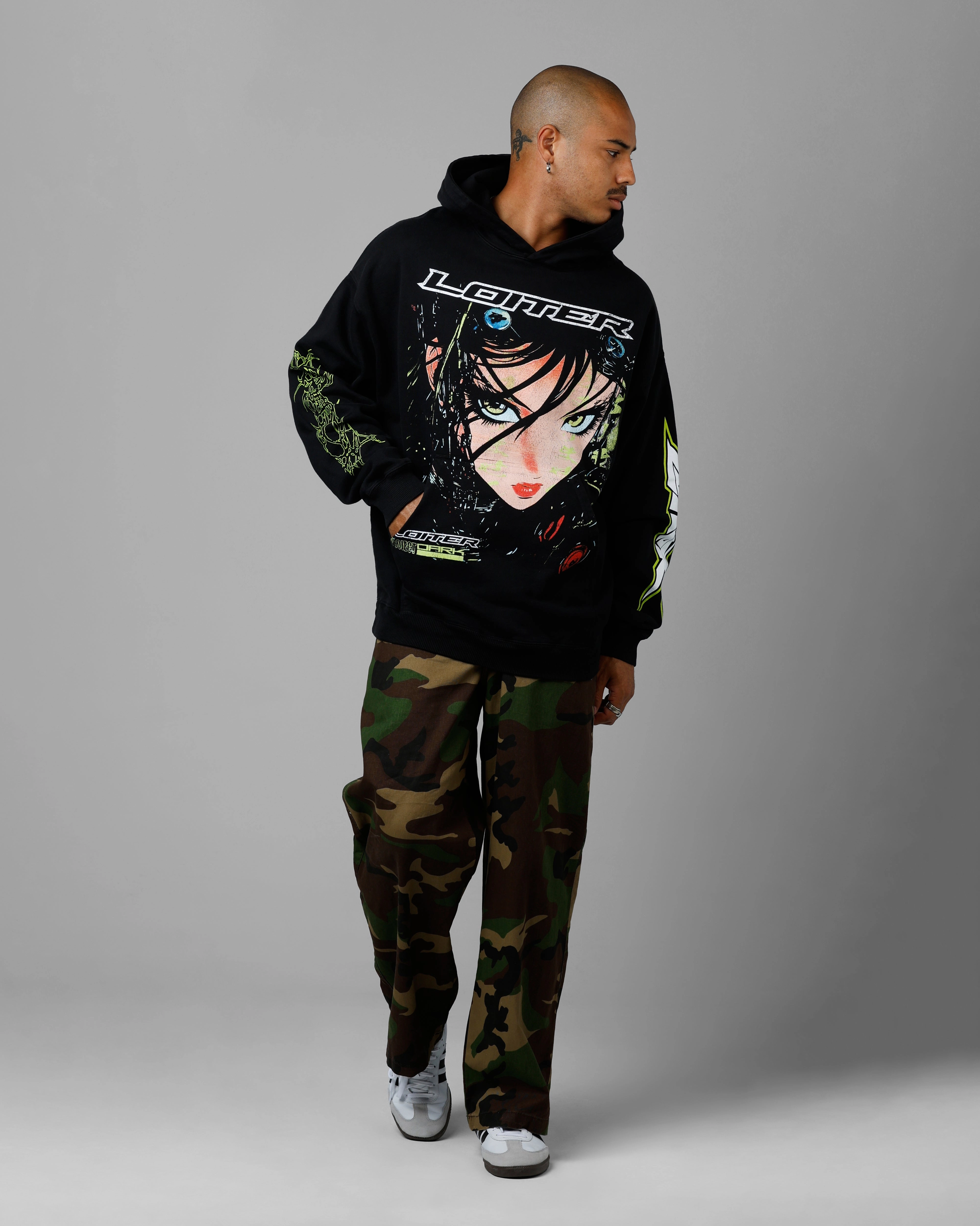 Generosity Loiter Project Dark Premium Hoodie Black