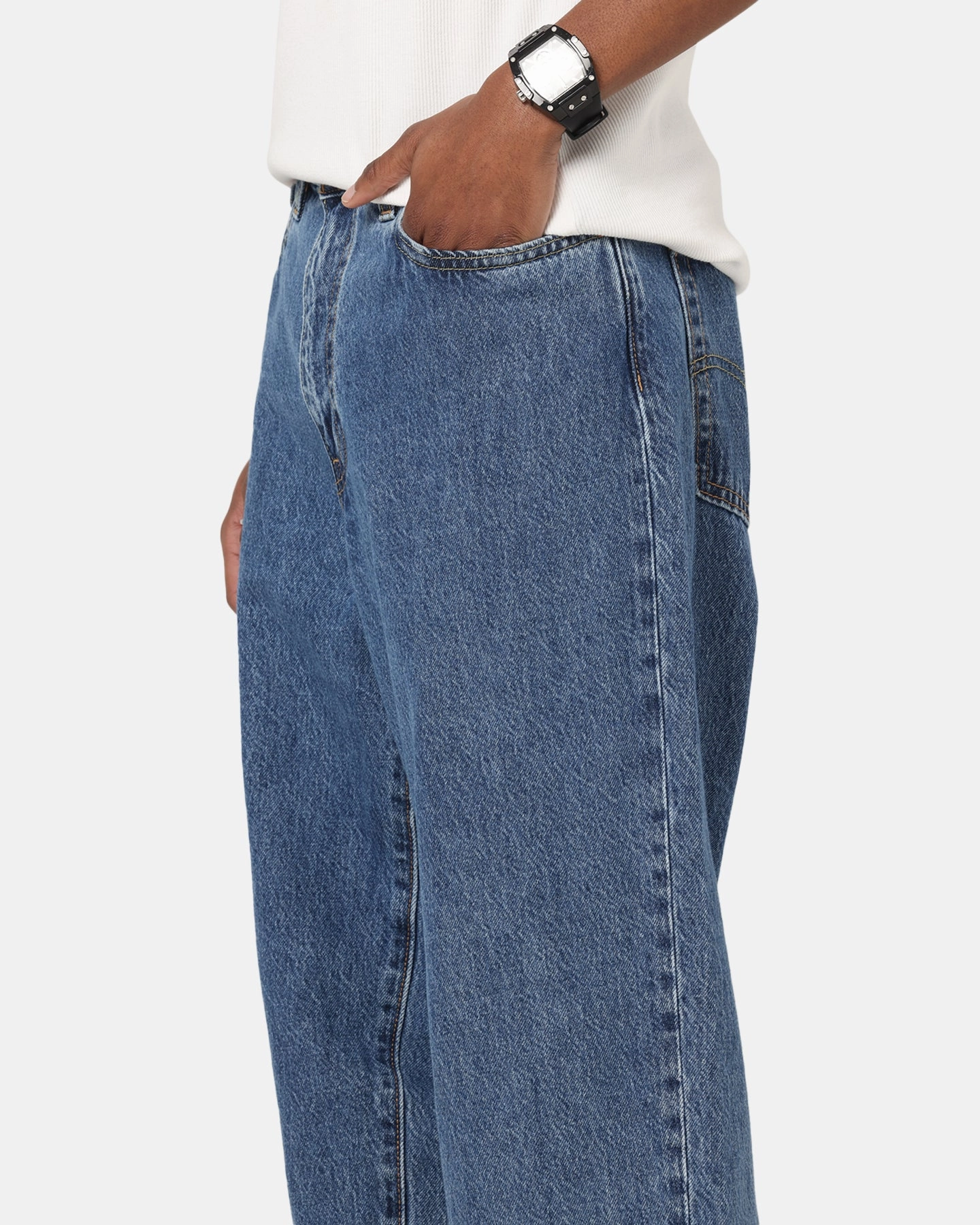 Layered Style Levi Strauss And Co 578? Baggy Jeans Blue