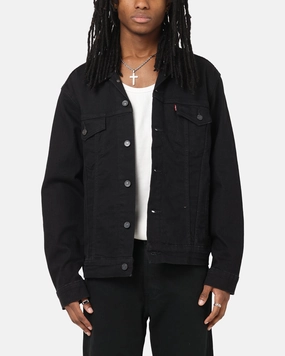 Levi Strauss And Co Denim Trucker Jacket Black Loose Fit