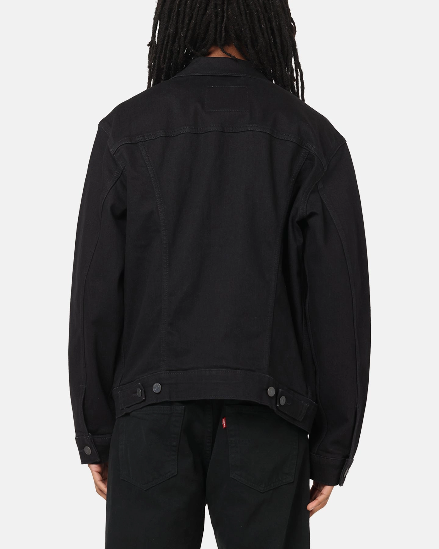Levi Strauss And Co Denim Trucker Jacket Black Heritage