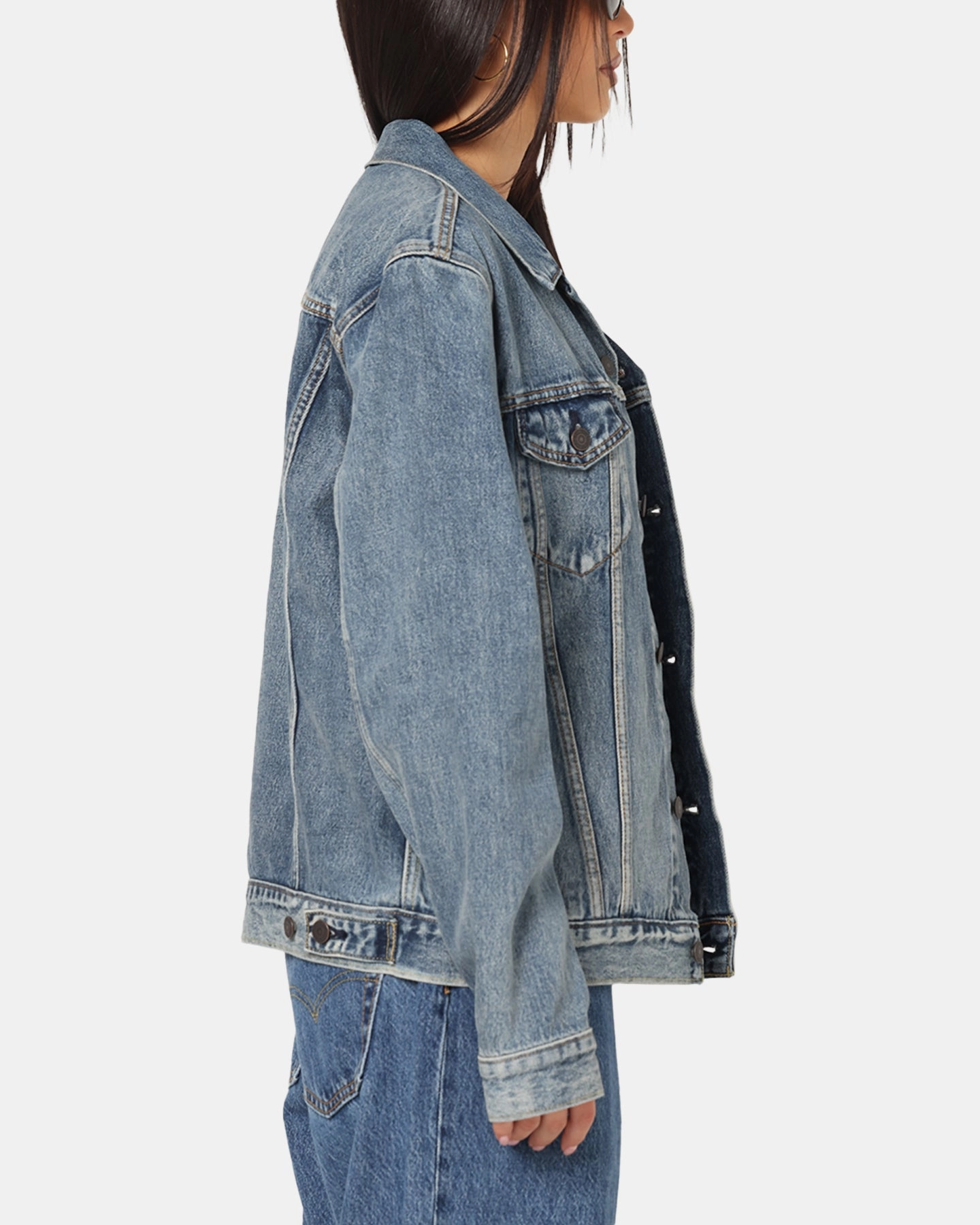 Signal Levi Strauss And Co Denim Trucker Jacket Sky