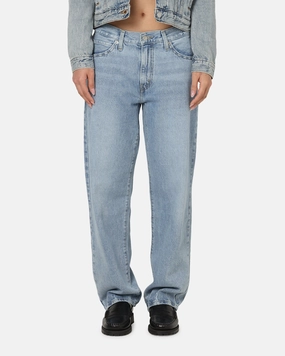 Levi Strauss And Co Women's '94 Baggy Denim Jeans Blue Plain Comfort