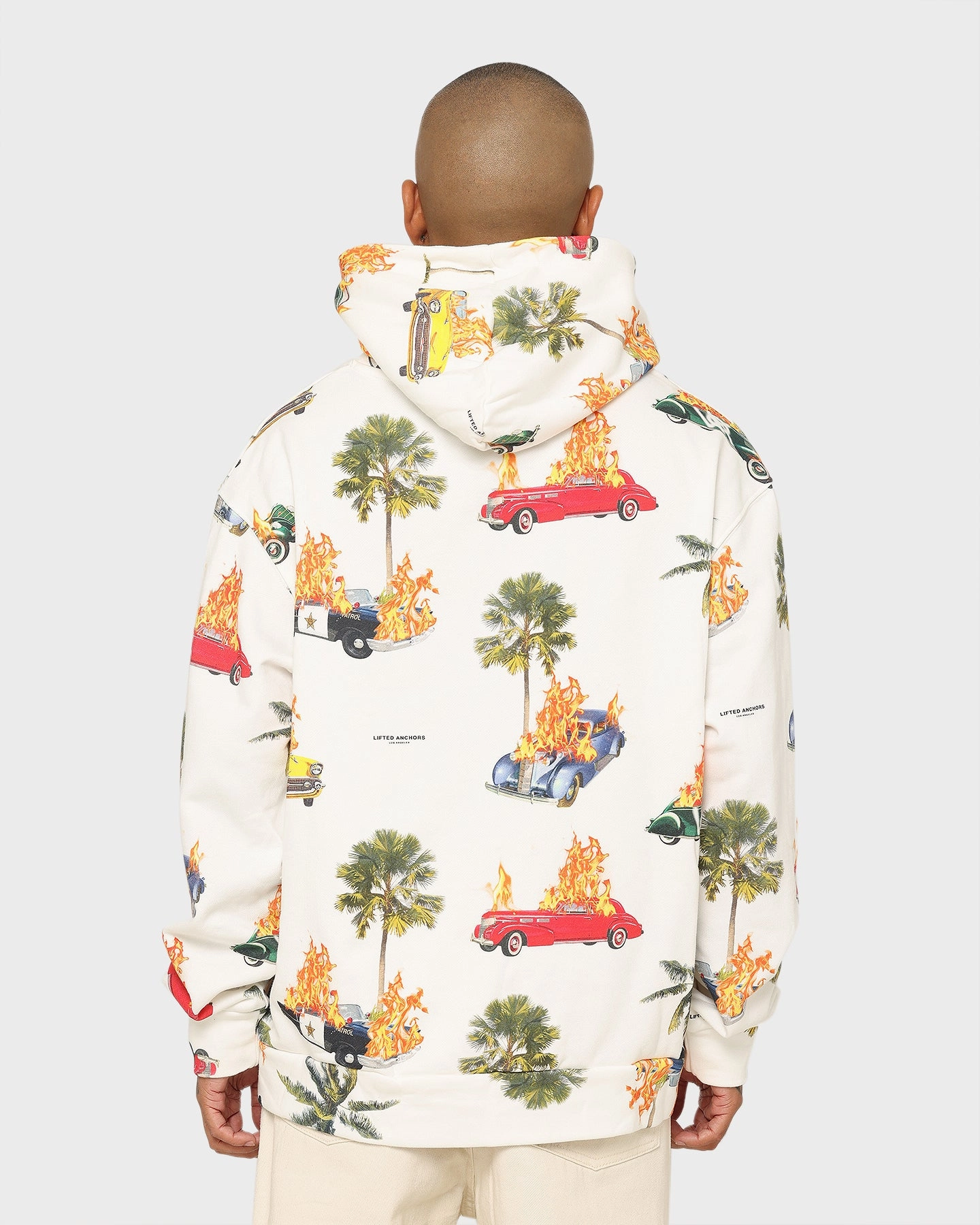 Brand Express Lifted Anchors 'Rideshare' Hoodie White