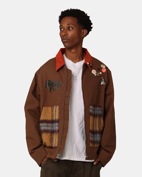 Lifted Anchors "Relly" Mohair Work Jacket Brown/Mohair Outdoor Function