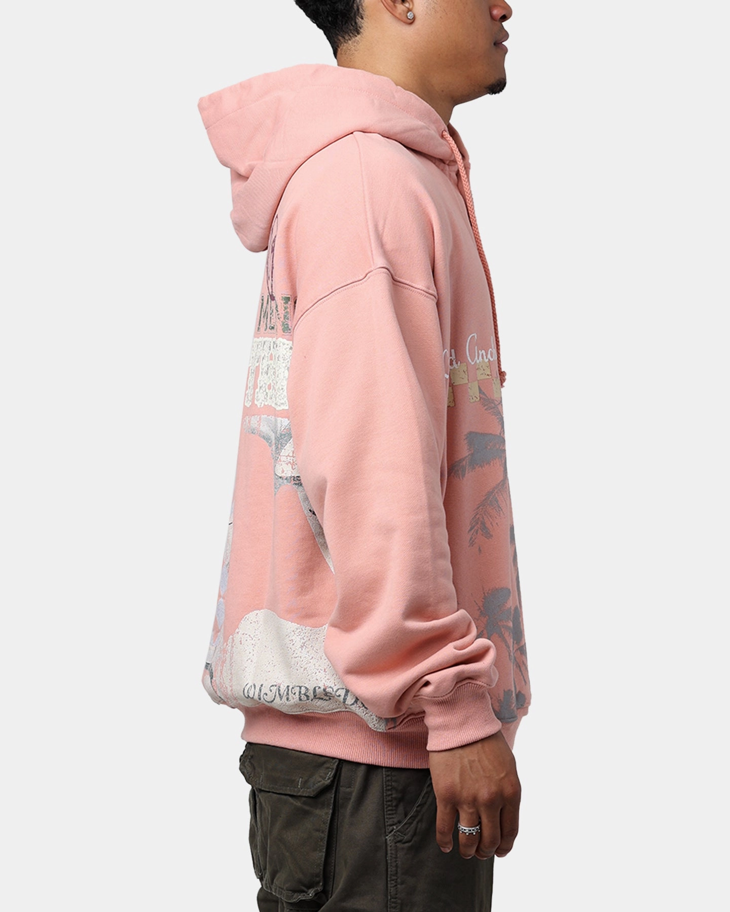 Plan Belted Lifted Anchors "Wimbledon" Henley Hoodie Dust Rose