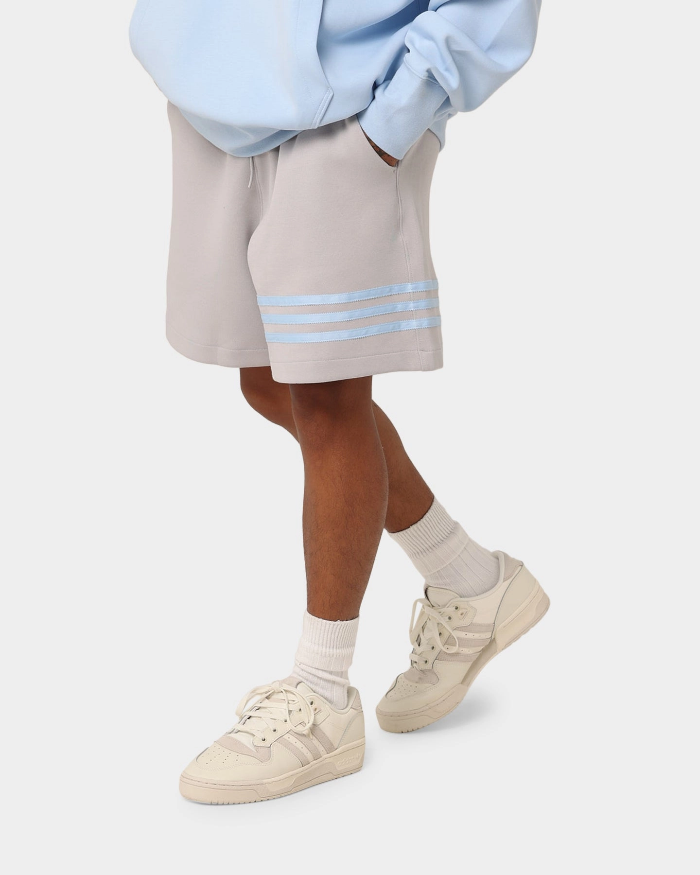 Street Mood Quick Pocket Access Adidas New C Shorts Grey Two