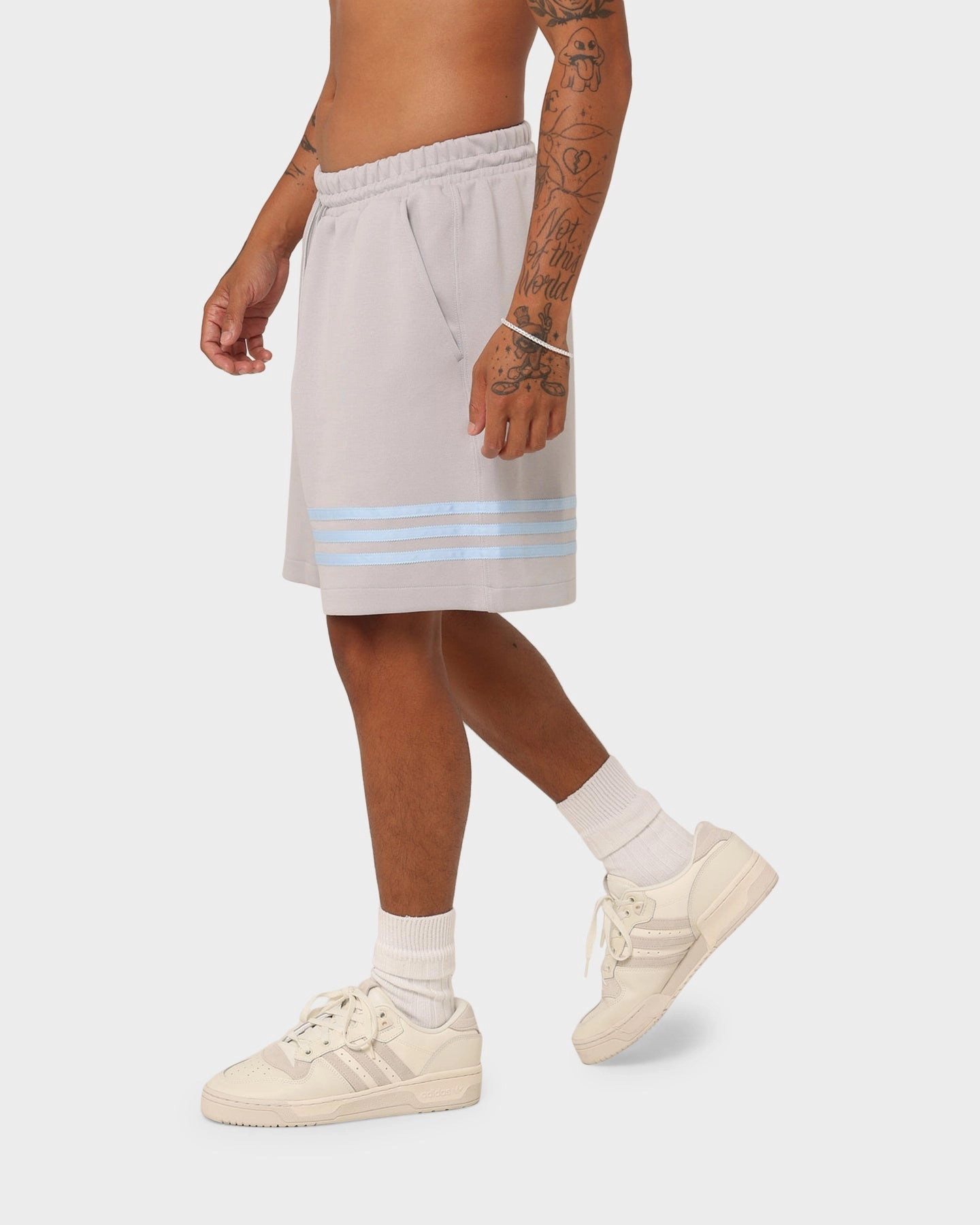 Vegan Leather maternity option Adidas New C Shorts Grey Two