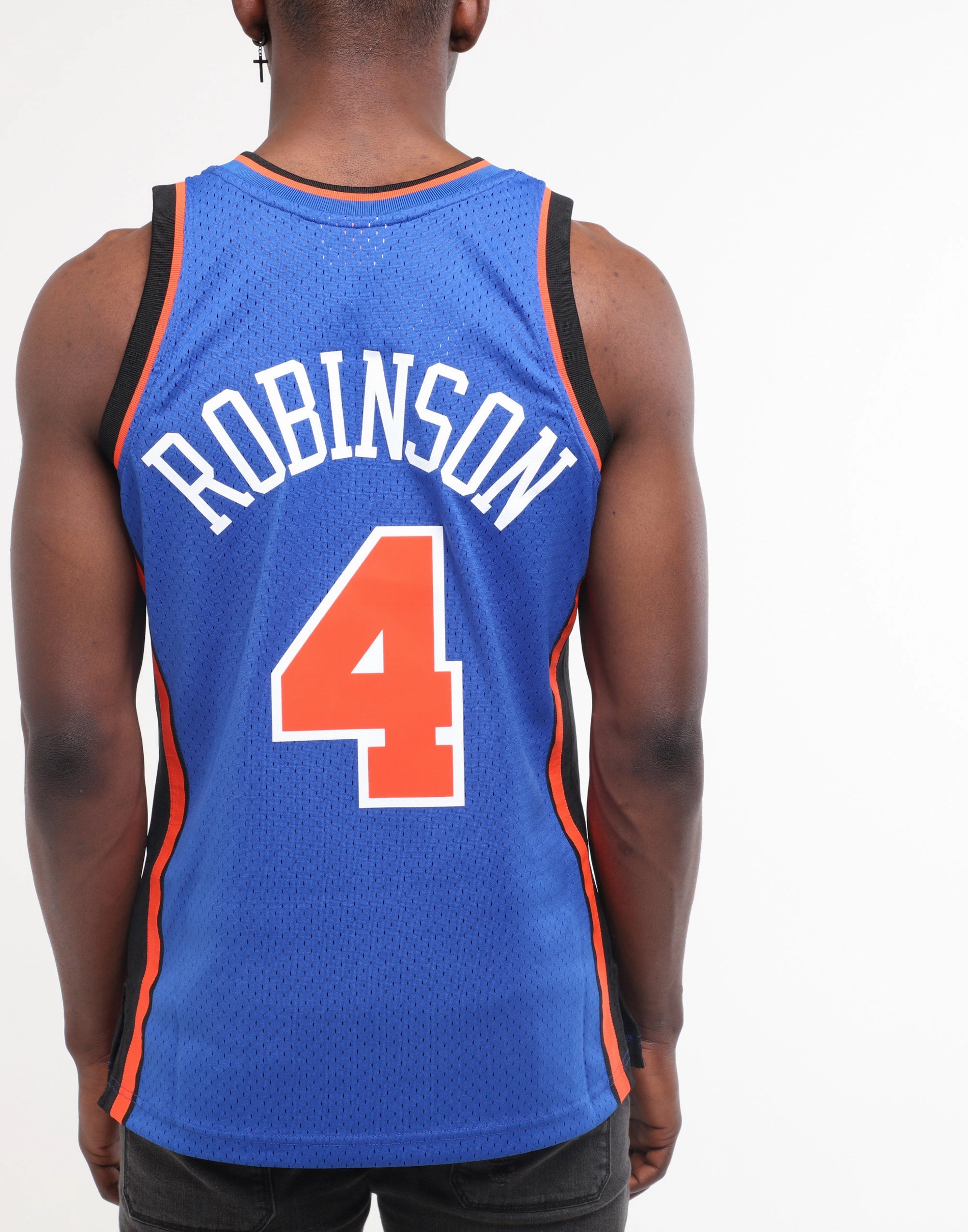 Layering Comfort Casual and Soft Mitchell & Ness New York Knicks Nate Robinson #4 Swingman Jersey Royal