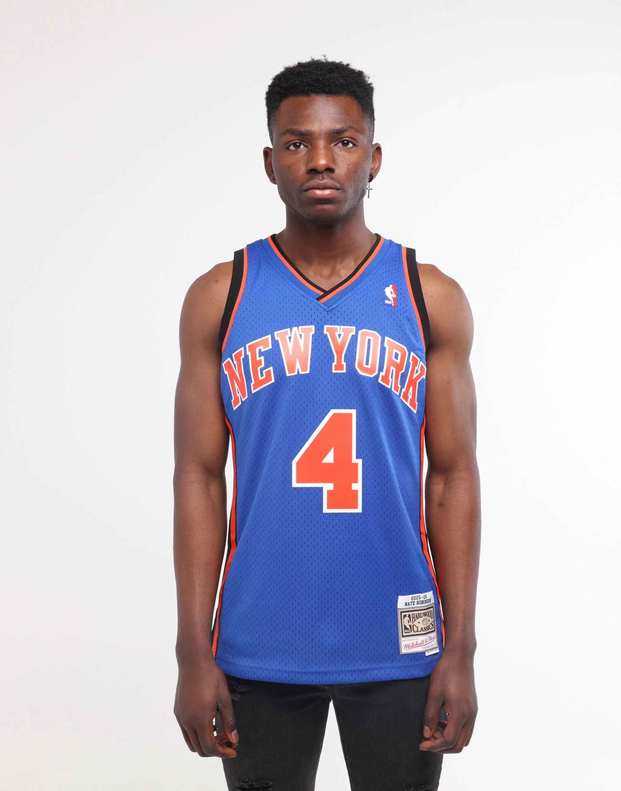 Mitchell & Ness New York Knicks Nate Robinson #4 Swingman Jersey Royal Soft and Flexible Eco friendly materials