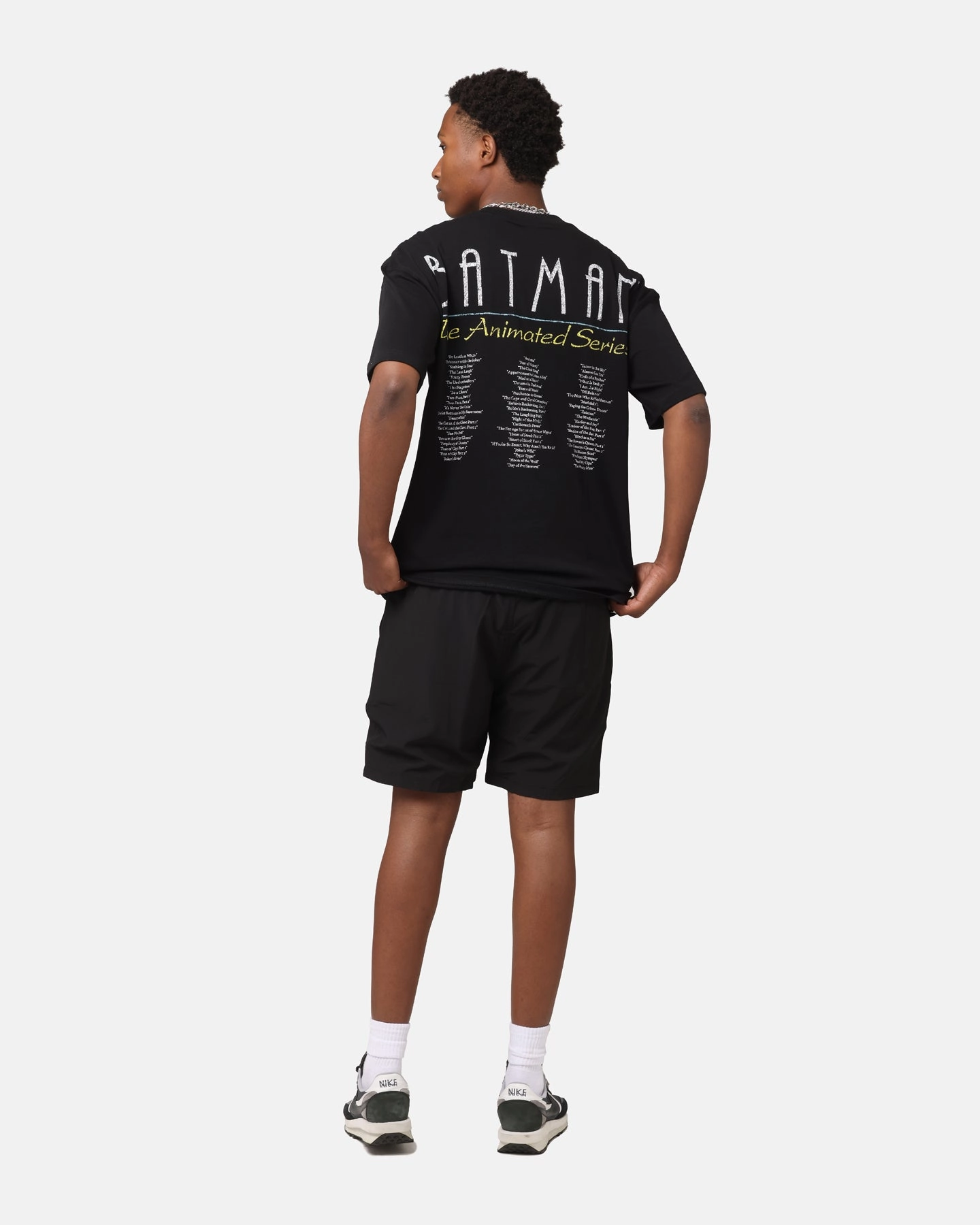 American Thrift X DC 1993 Batman Vintage T-Shirt Black polo neck Stylish and Relaxed