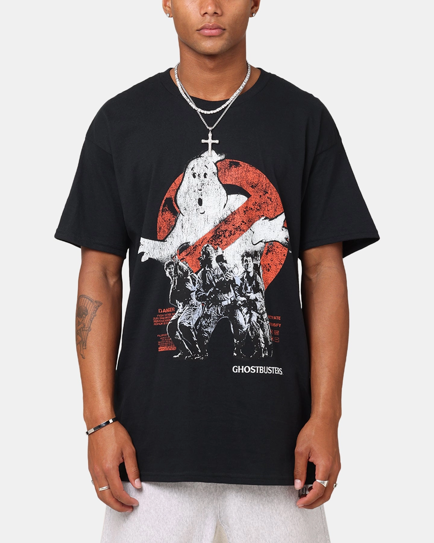 Goat Crew X Ghostbusters Vintage T-Shirt Black Simple Fashion coordinate with other items