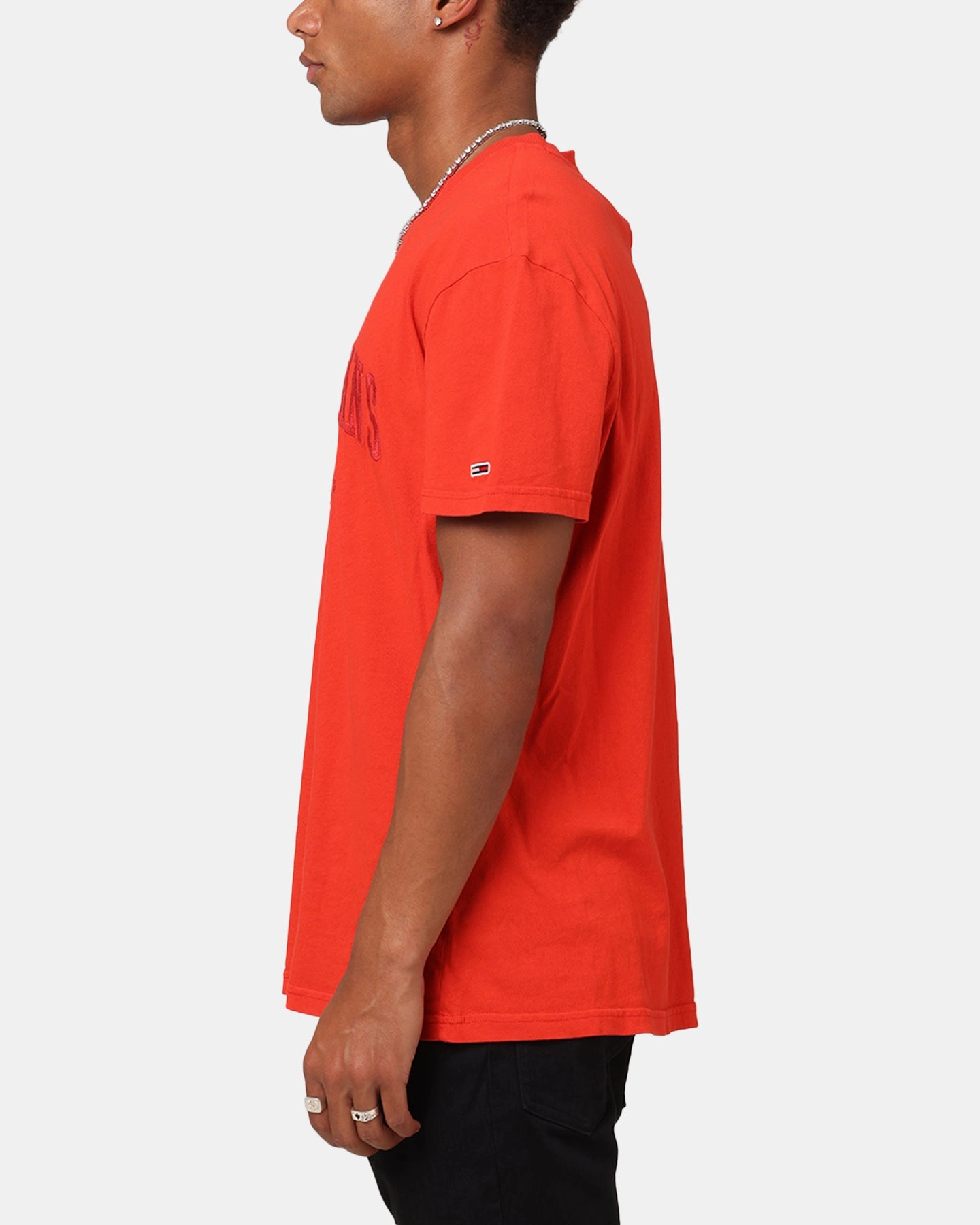 Tommy Jeans Regular Vintage Varsity T-Shirt Red Hot Camping attire