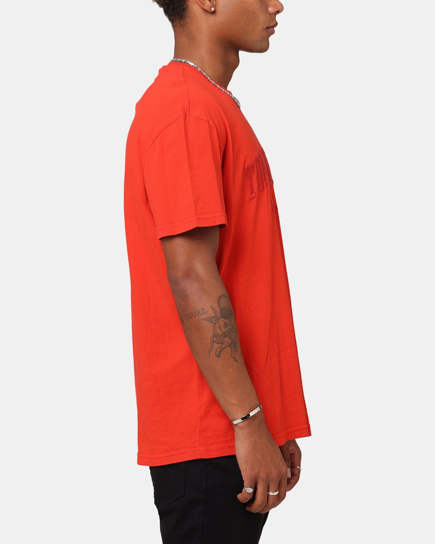 Weekend Comfort Wear Tommy Jeans Regular Vintage Varsity T-Shirt Red Hot