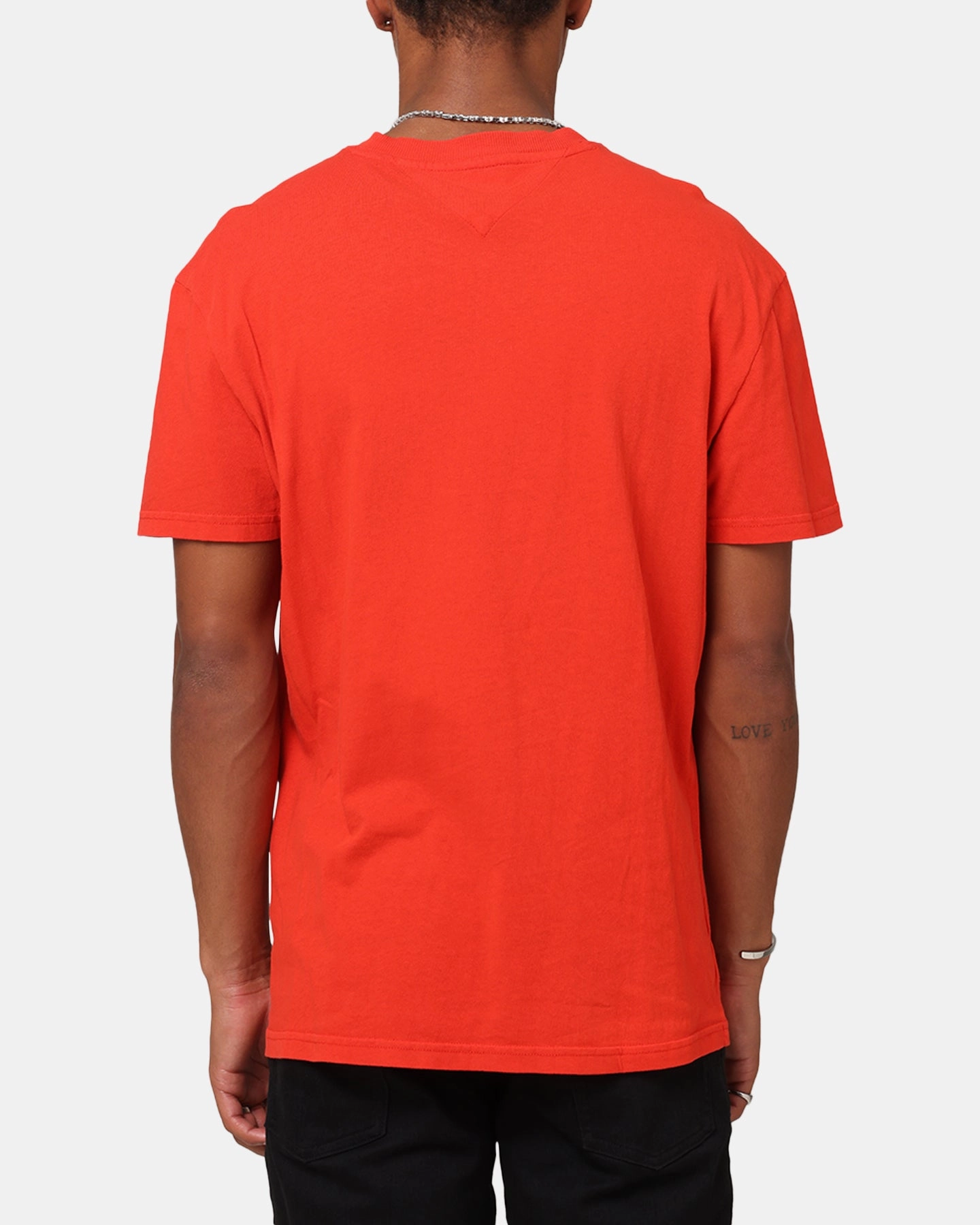 Modern Style Trend Tommy Jeans Regular Vintage Varsity T-Shirt Red Hot