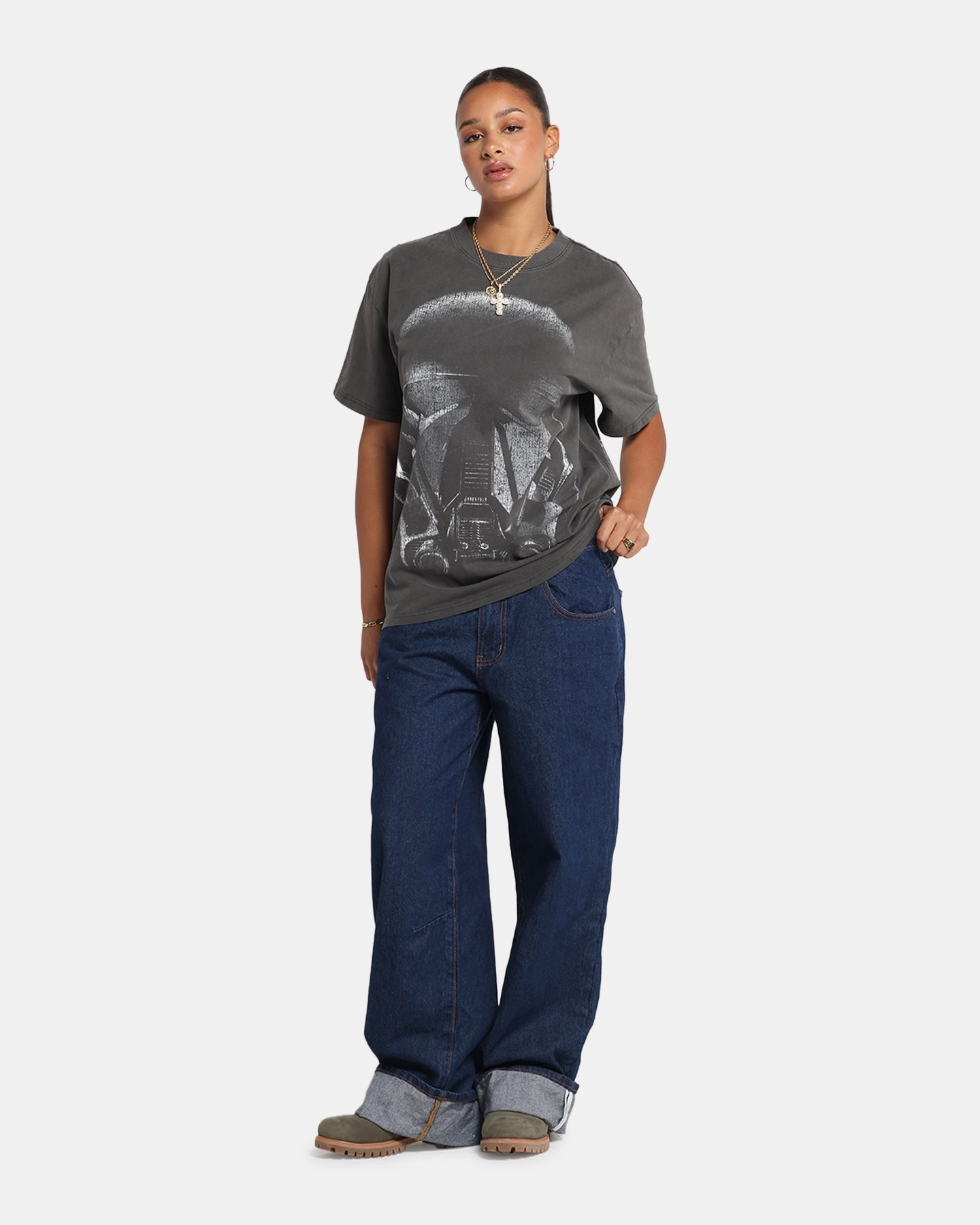 Weekend Smart Look 73 Studio Star Wars Death Trooper Vintage T-Shirt Black Wash