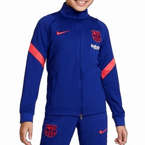 DualLayerVentilation Kids - FC Barcelona blue presentation Soccer tracksuit 2021 - Nike