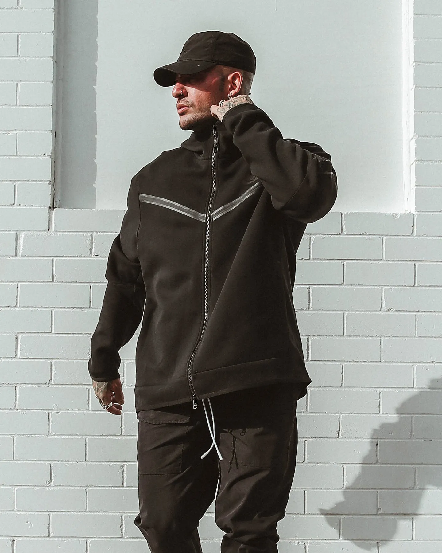 Waterproof Protection Nike NSW Tech Fleece Hoodie Full Zip Black/Black