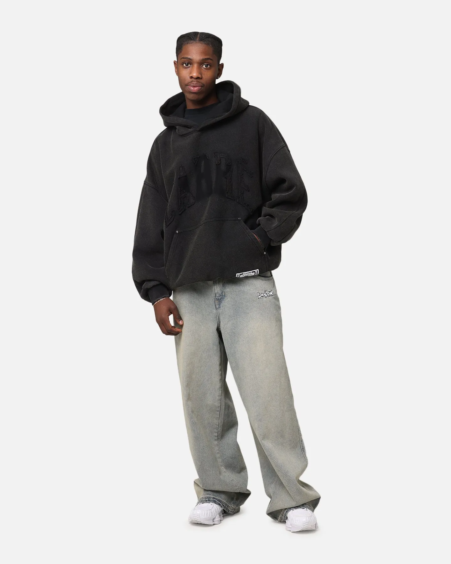 Sport Fit non adjustable Carre Con-Star Hoodie Washed Black