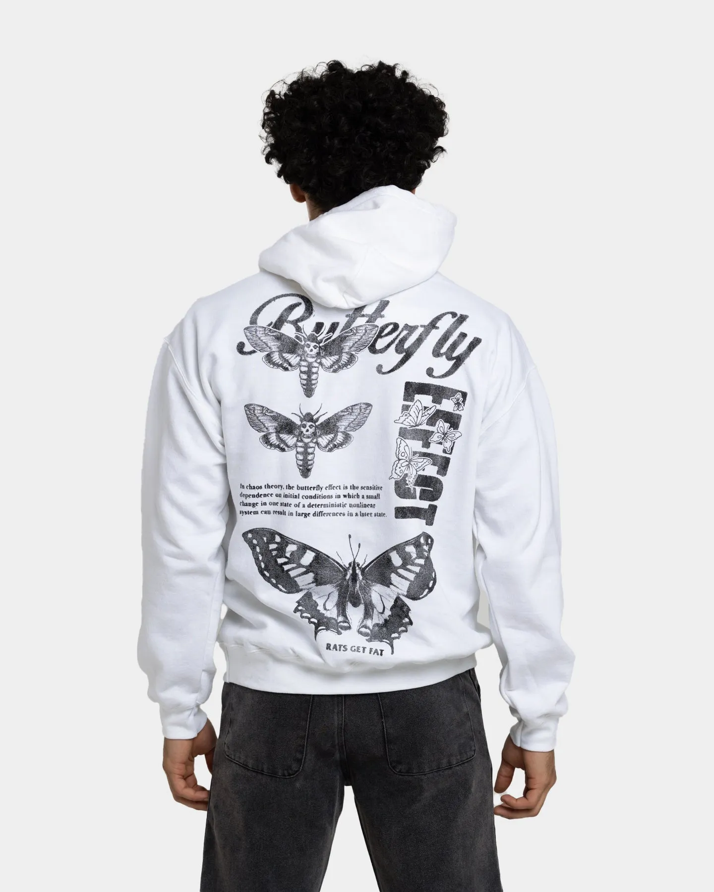 Rats Get Fat Butterfly Effect Hoodie White Kindness
