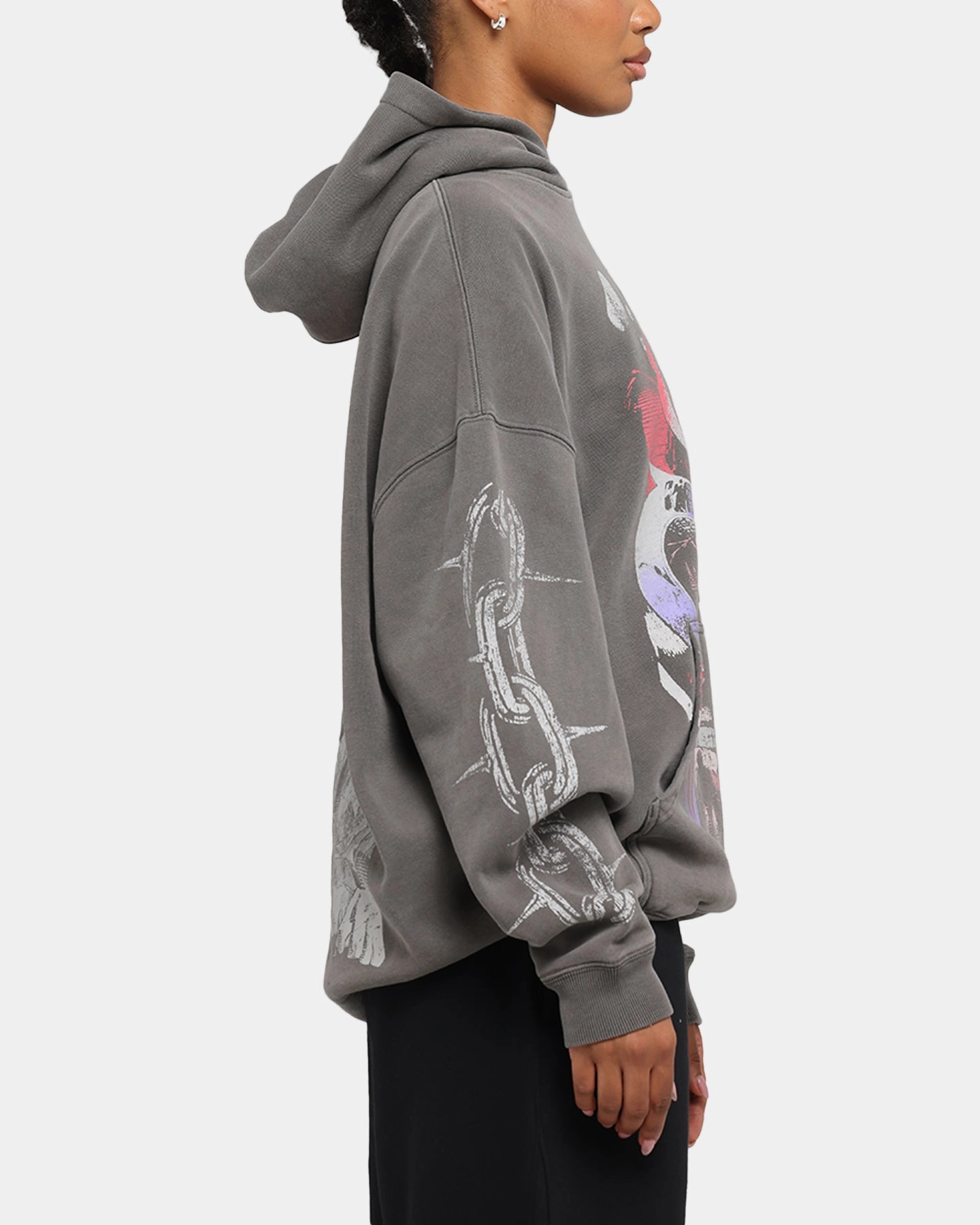 American Thrift Marvel X-Men Magneto Premium Hoodie Washed Charcoal Easter wear City Fashion