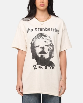 The Cranberries Zombie Vintage T-Shirt Off White Simple Style