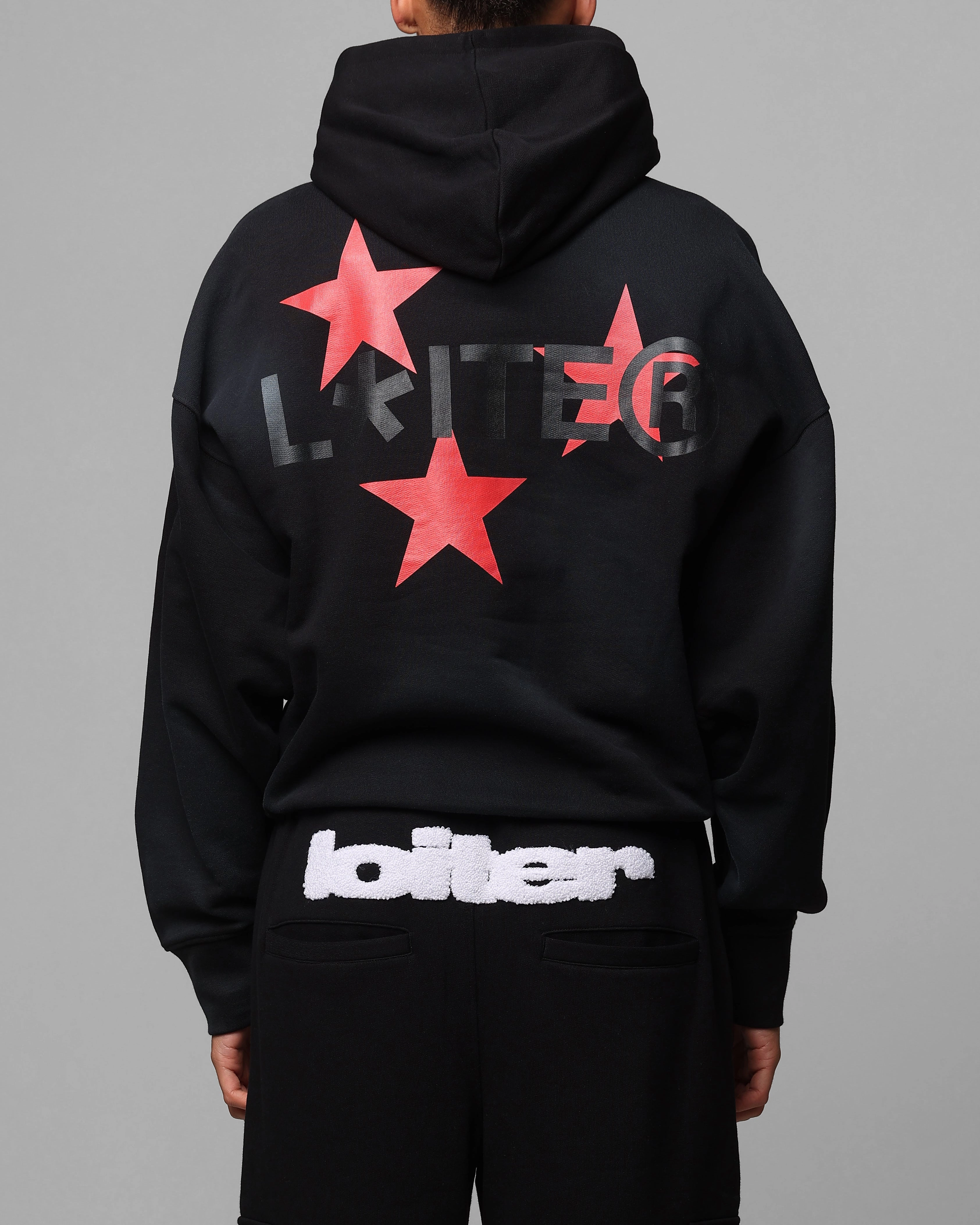 FoldableDesign Loiter Trackstar Hoodie Washed Black