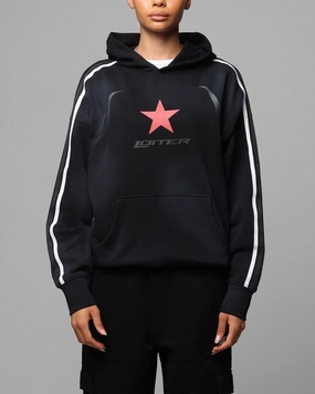 Loiter Trackstar Hoodie Washed Black EcoFriendlyMaterial