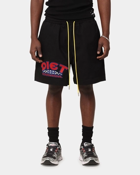 Diet Starts Monday '84 International Shorts Black vacation look Wide Leg Silhouette