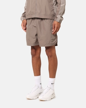 Nike Nocta Cardinal Nylon Shorts Olive Grey Durable Weave Sports Comfort