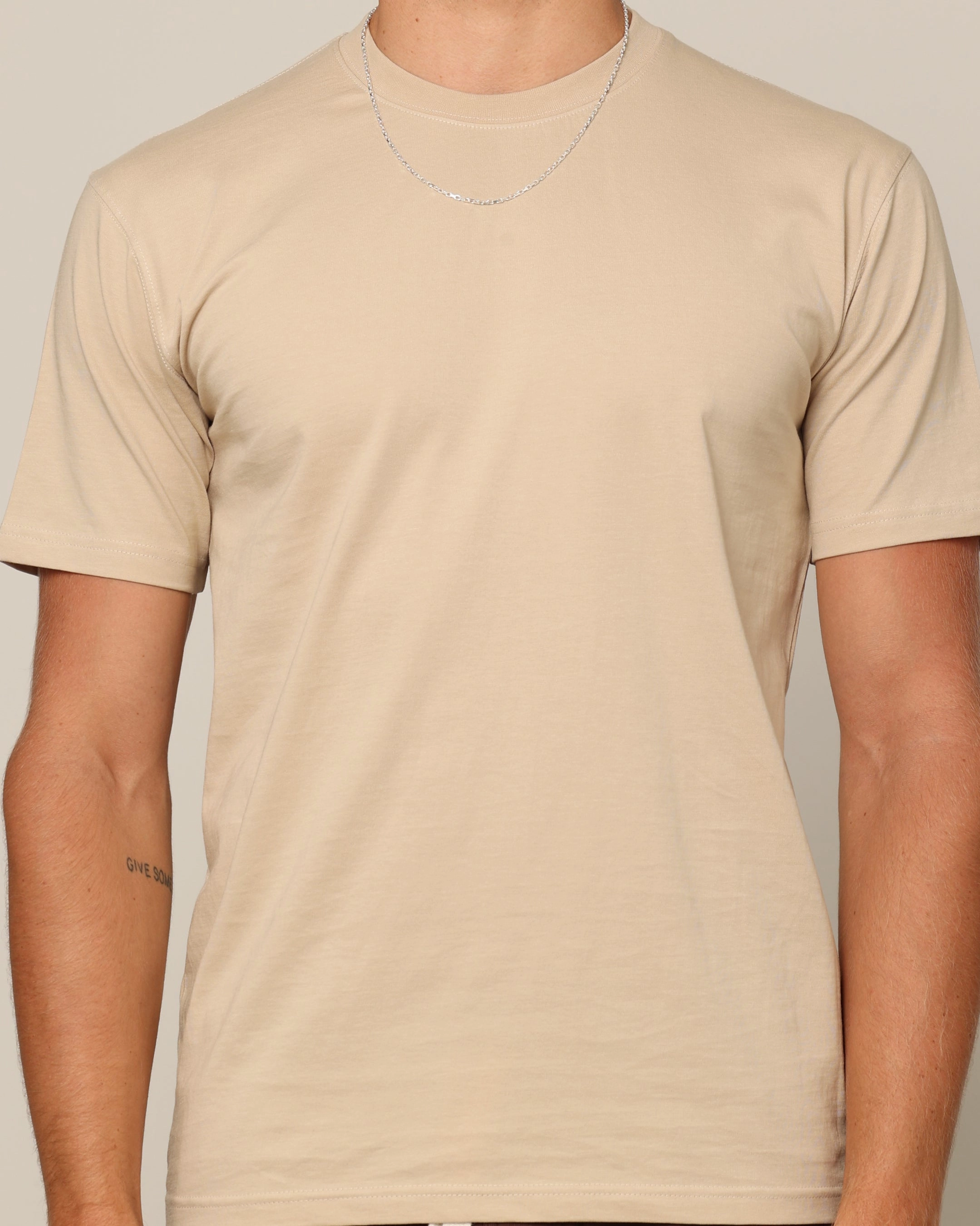 LightweightBlend Carr?? Blanc Form T-Shirt Stone