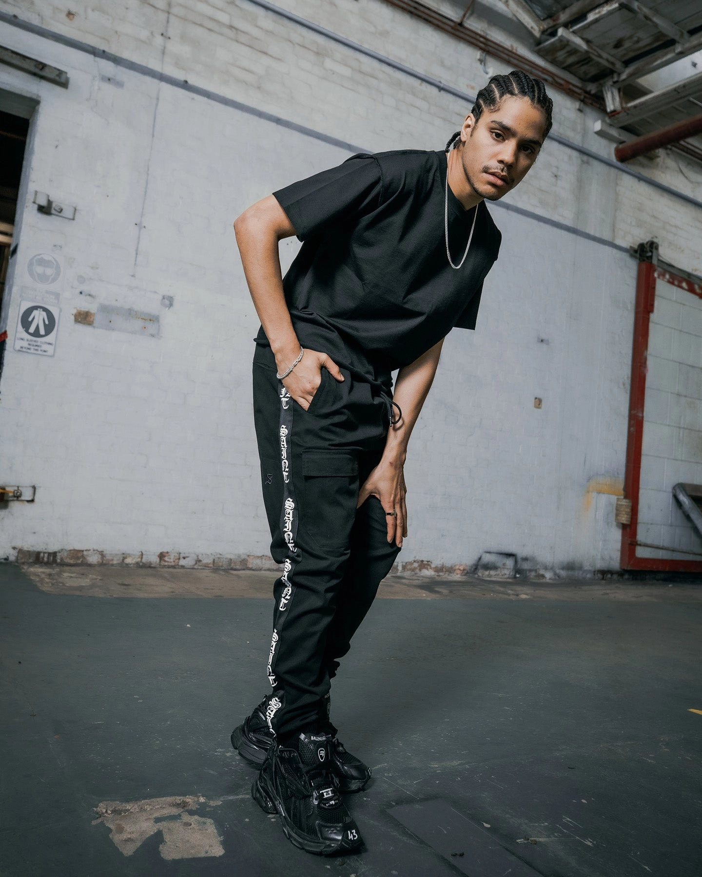 Saint Morta Fallen Jogger Black Relaxed Comfort Lounge-friendly