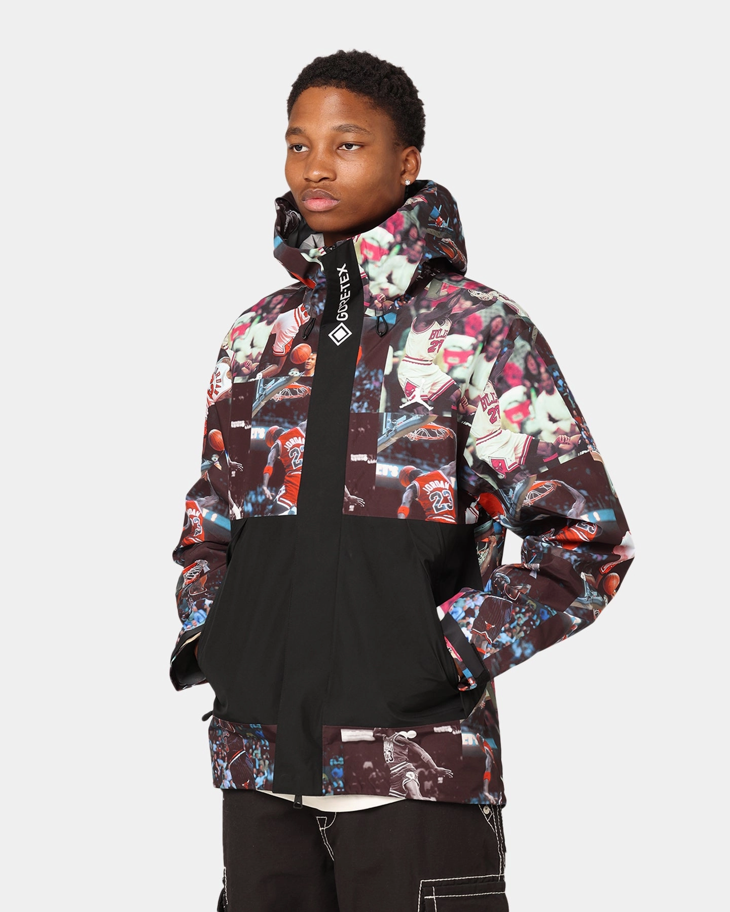 Technique Non Irritating Collar Jordan Flight Heritage Jacket Black