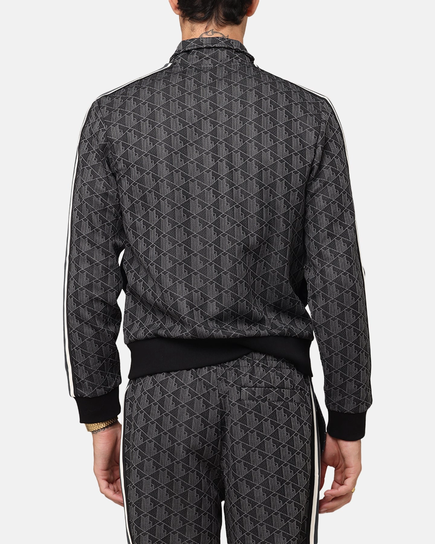 Lacoste Core Originals Monograms Track Jacket Black/Graphite Sports use Box