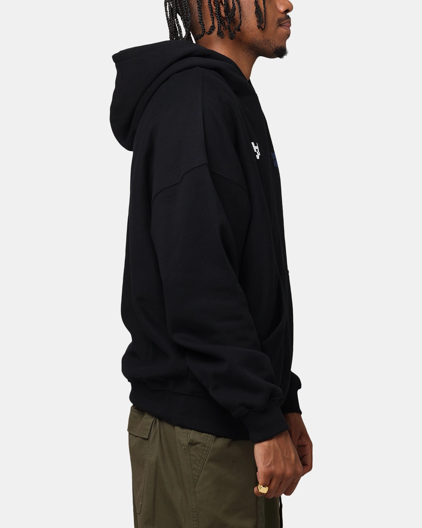 Moisture Wicking Lining The Anti Order Freedom Boxy Hoodie Black