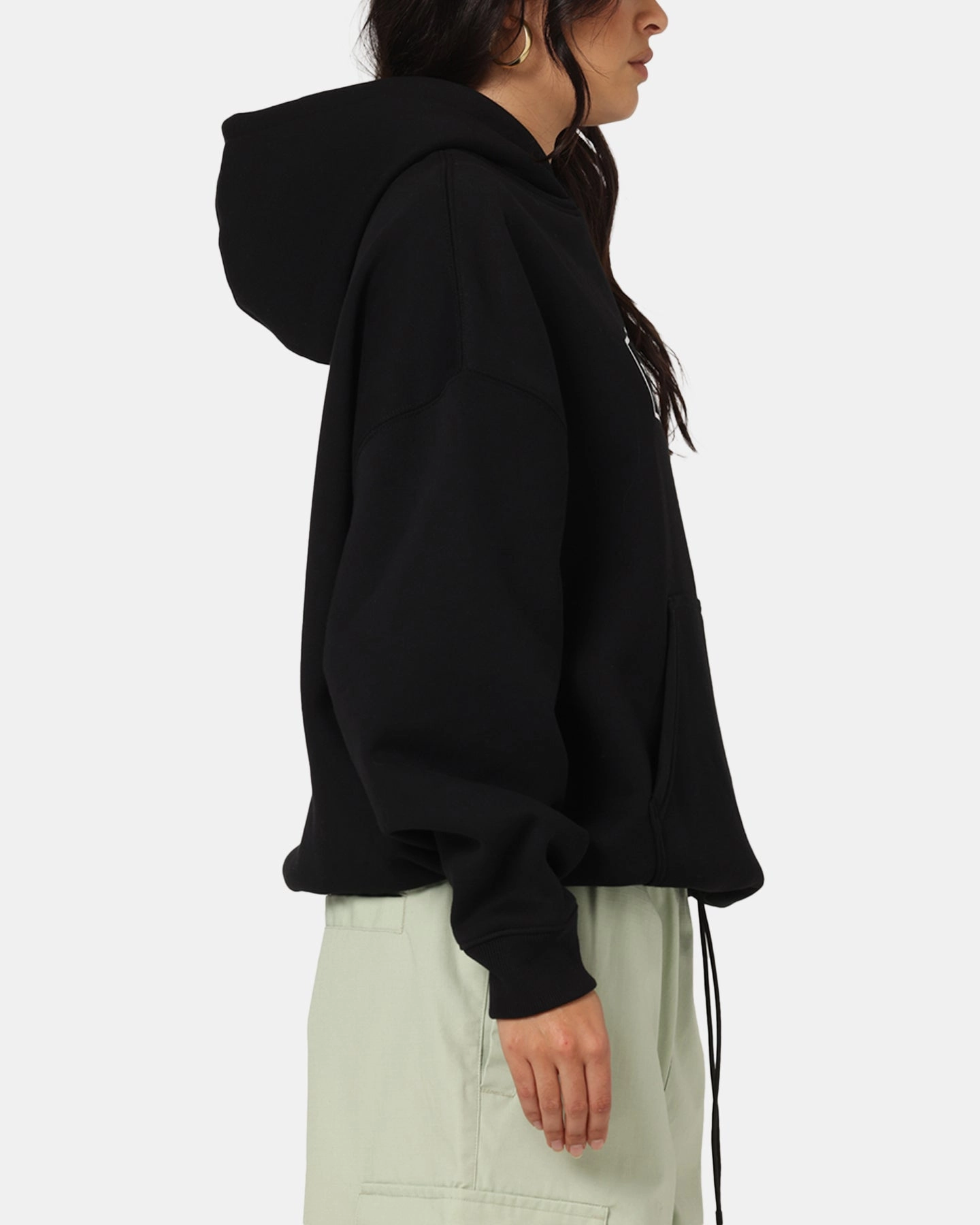 Peccary like Carre Block Star Hoodie Black