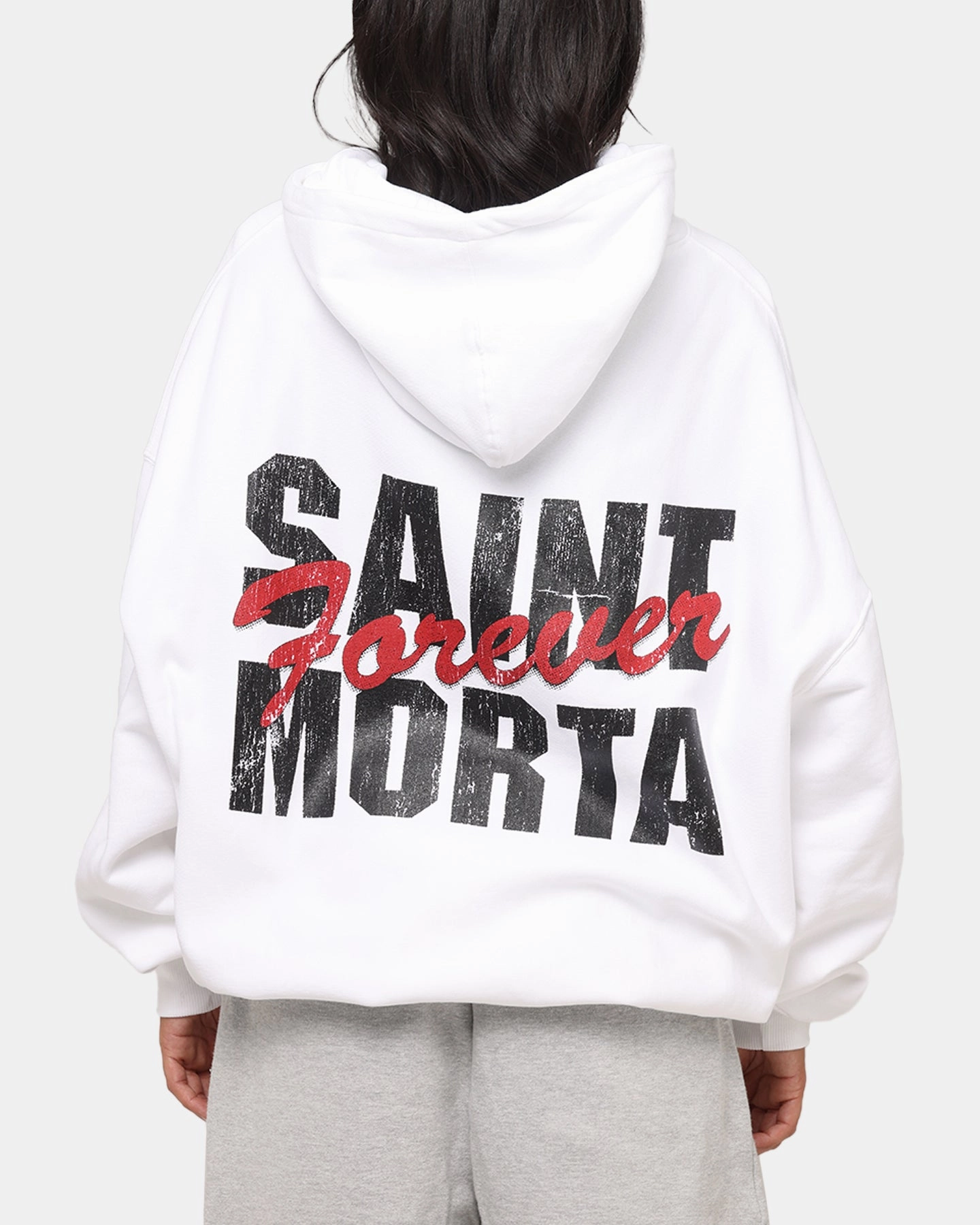 All Season Outfit Saint Morta Forever Boxy Hoodie White