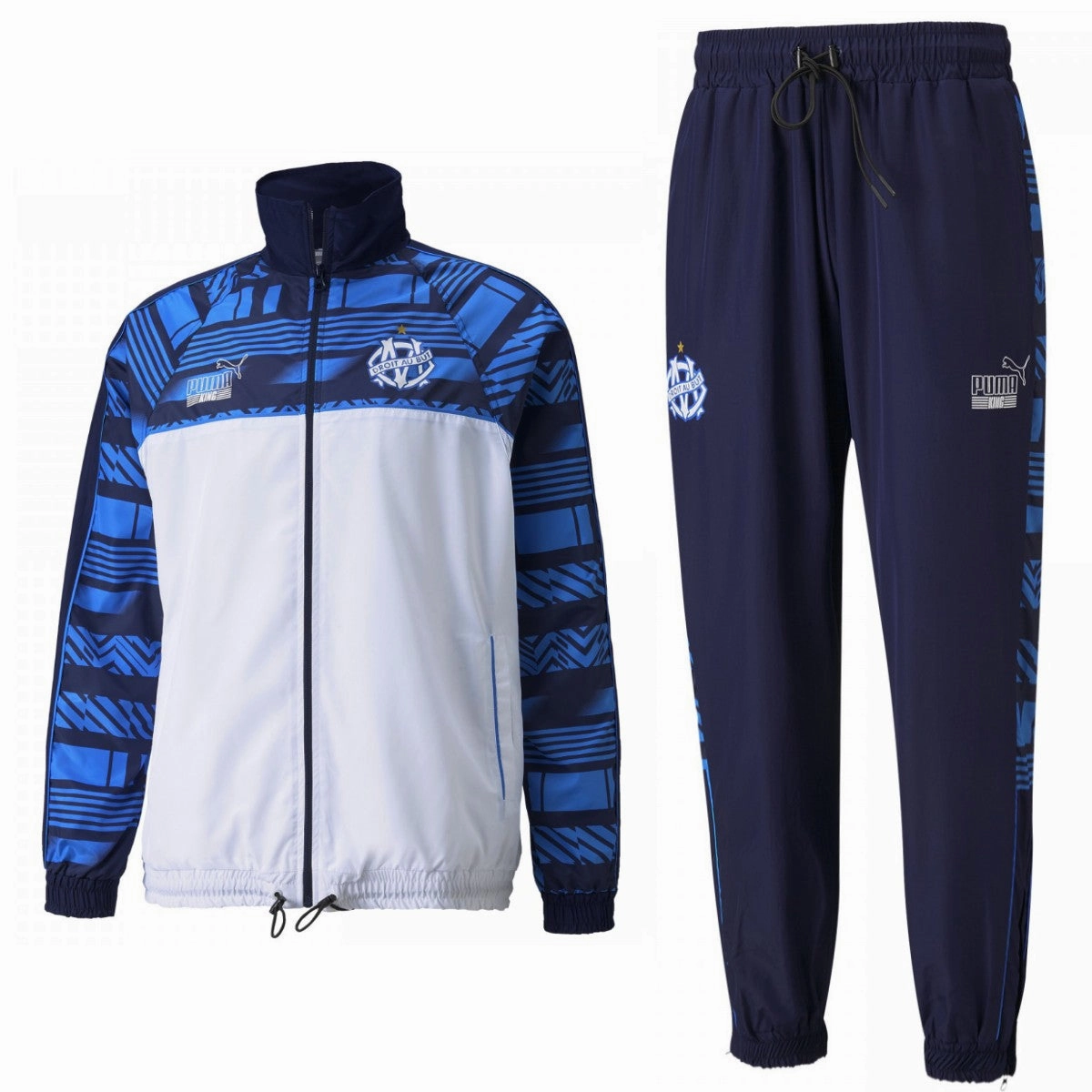 Olympique Marseille FTBL woven presentation tracksuit 2022 - Puma fictional