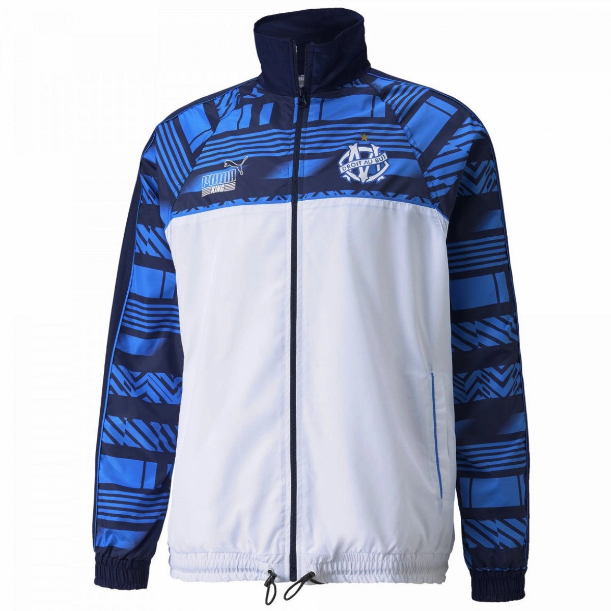 Olympique Marseille FTBL woven presentation tracksuit 2022 - Puma MoistureWicking Technology