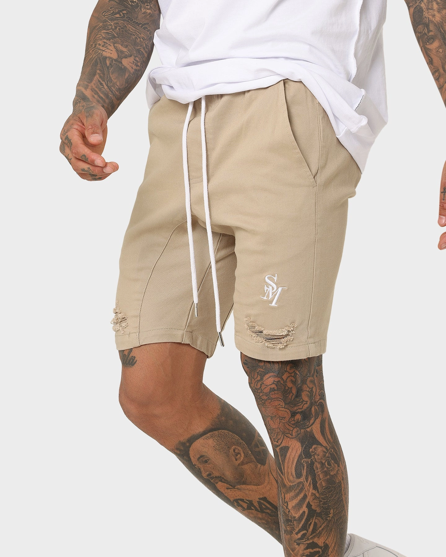 Saint Morta Annex Denim Shorts Stone moisture - wicking Odor Control Technology