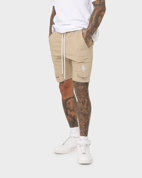 Saint Morta Annex Denim Shorts Stone Airy Touch