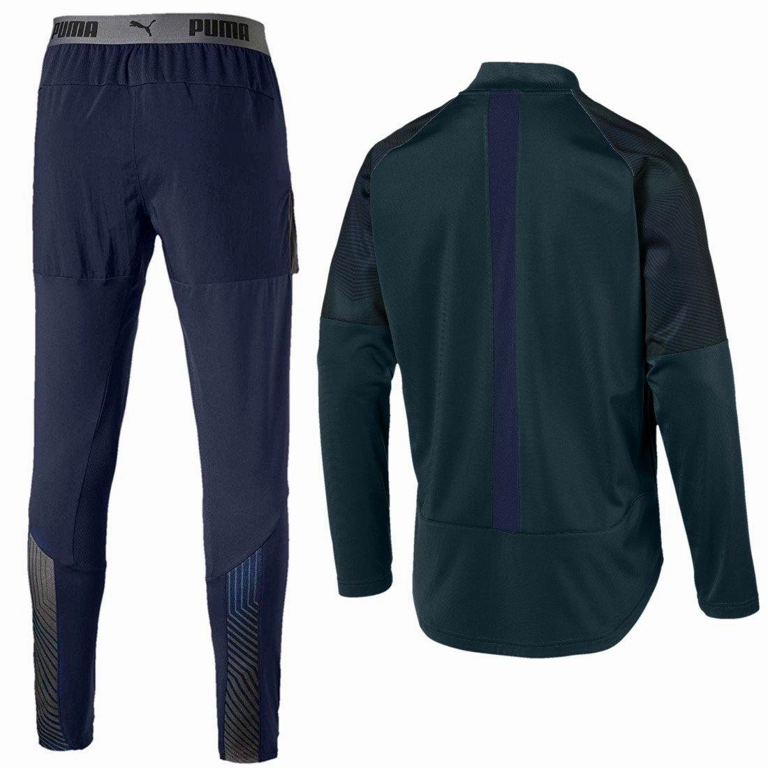 Seamless construction Arsenal soccer pine green Pro presentation tracksuit 2019 - Puma