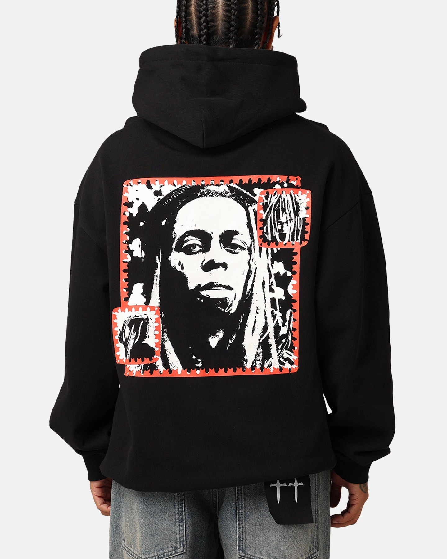 Lil Wayne Red Frame Hoodie Black Glamour