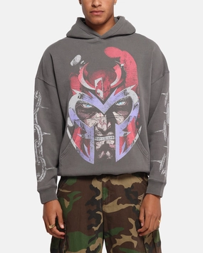 American Thrift Marvel X-Men Magneto Premium Hoodie Washed Charcoal Whale like