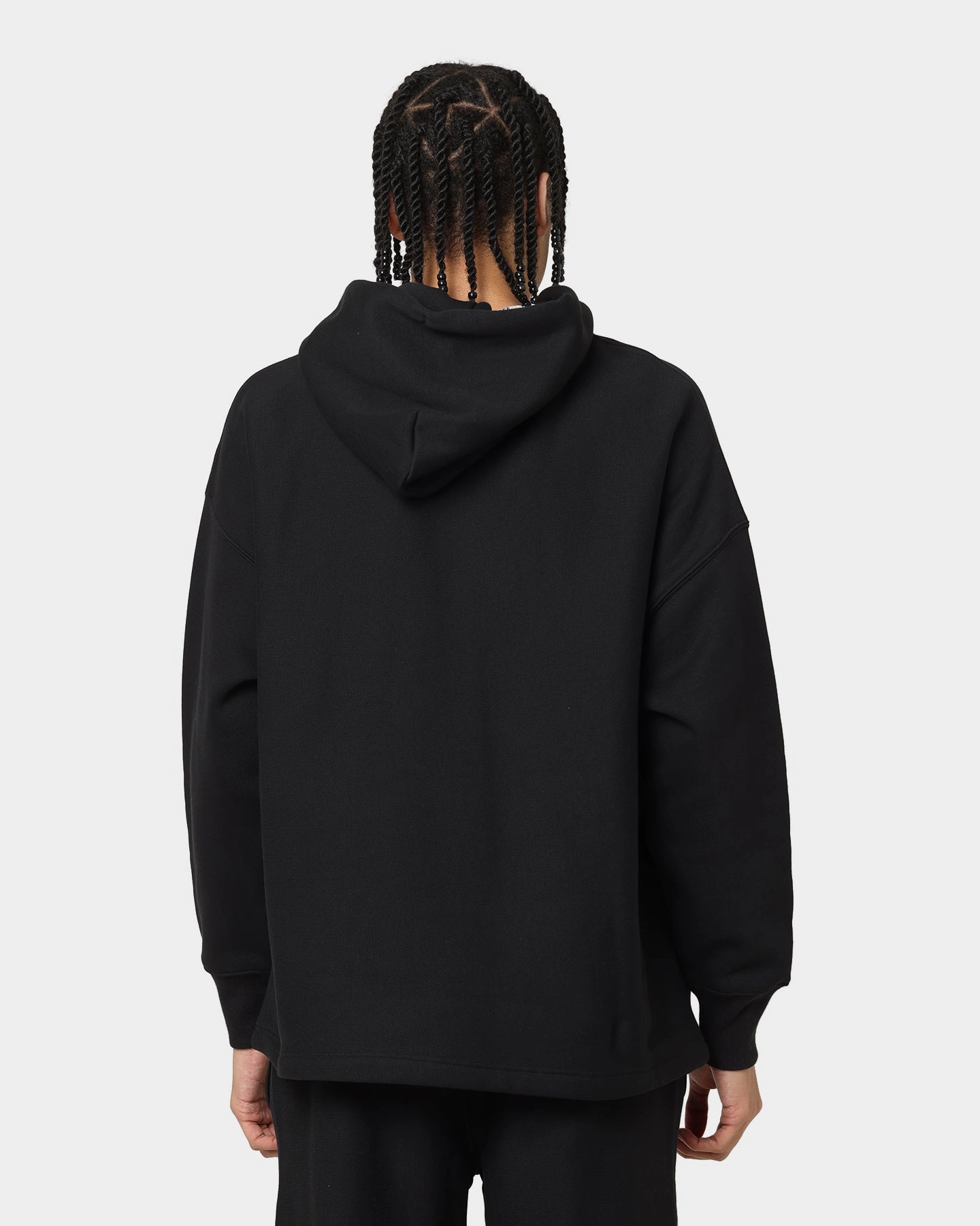 Champion Reverse Weave Relaxed Hem Hoodie Black ski holiday