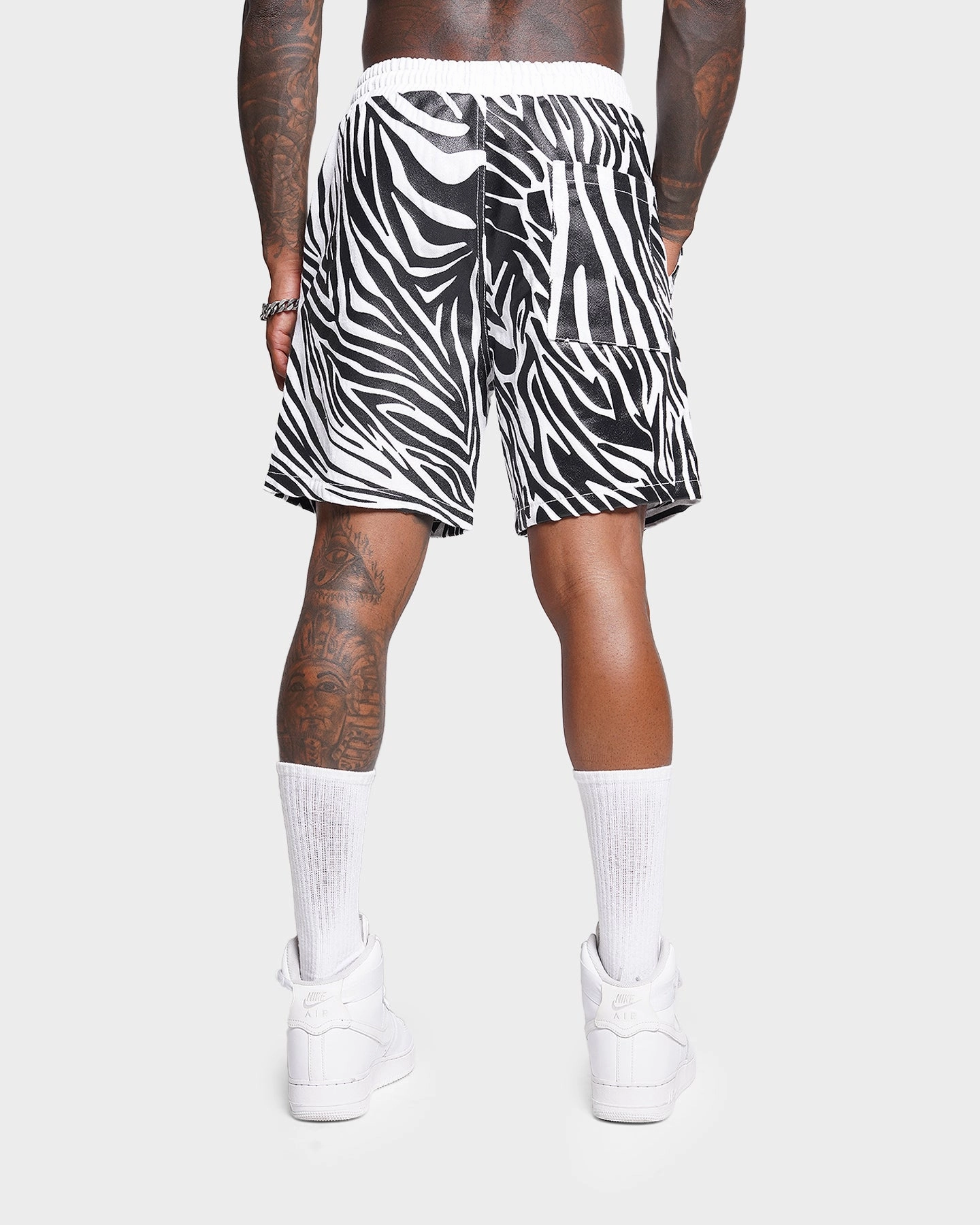 XXIII Zahra Zebra Denim Shorts Zebra outdoor concert style