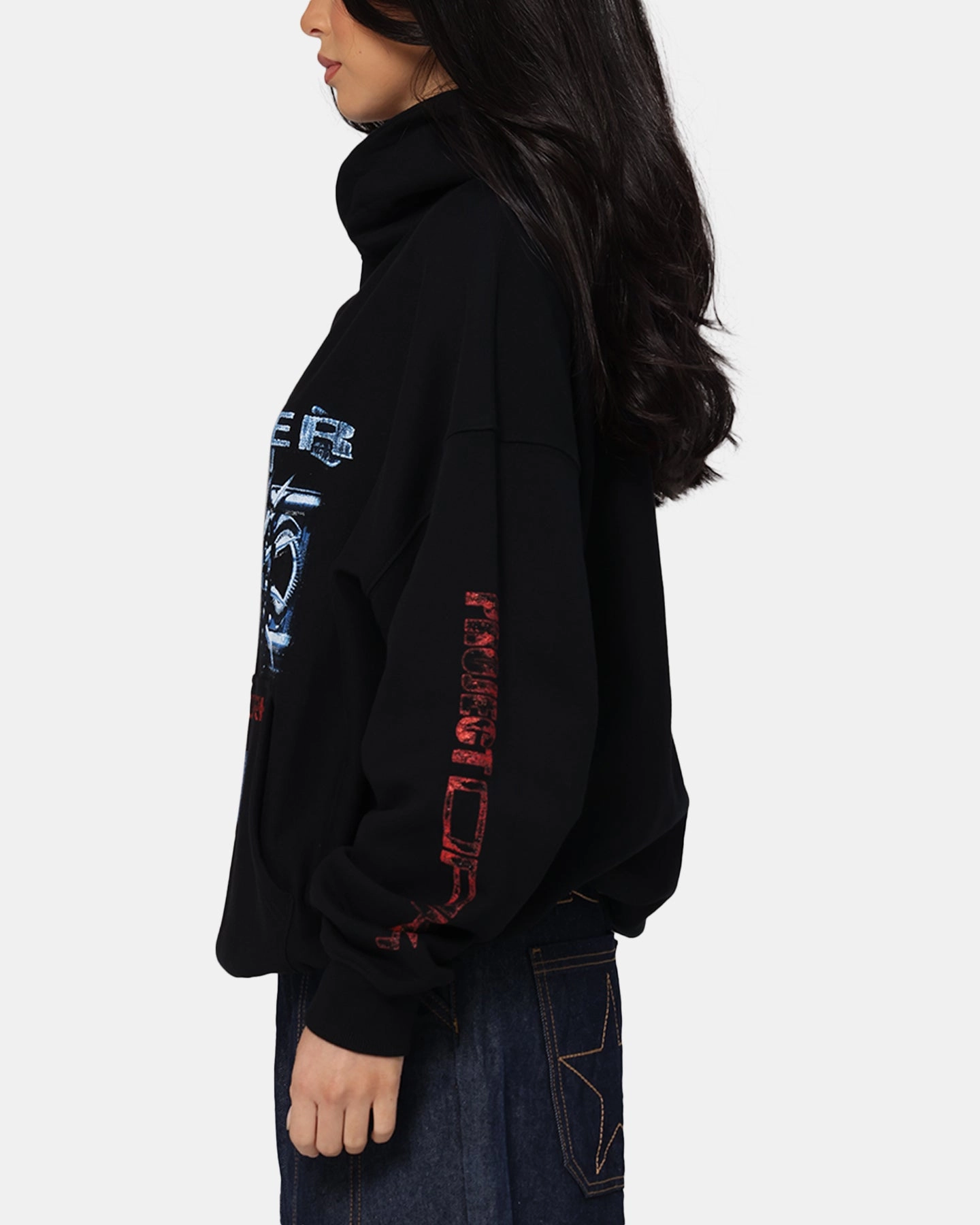 Waterproof Fabric Loiter Void Hoodie Black