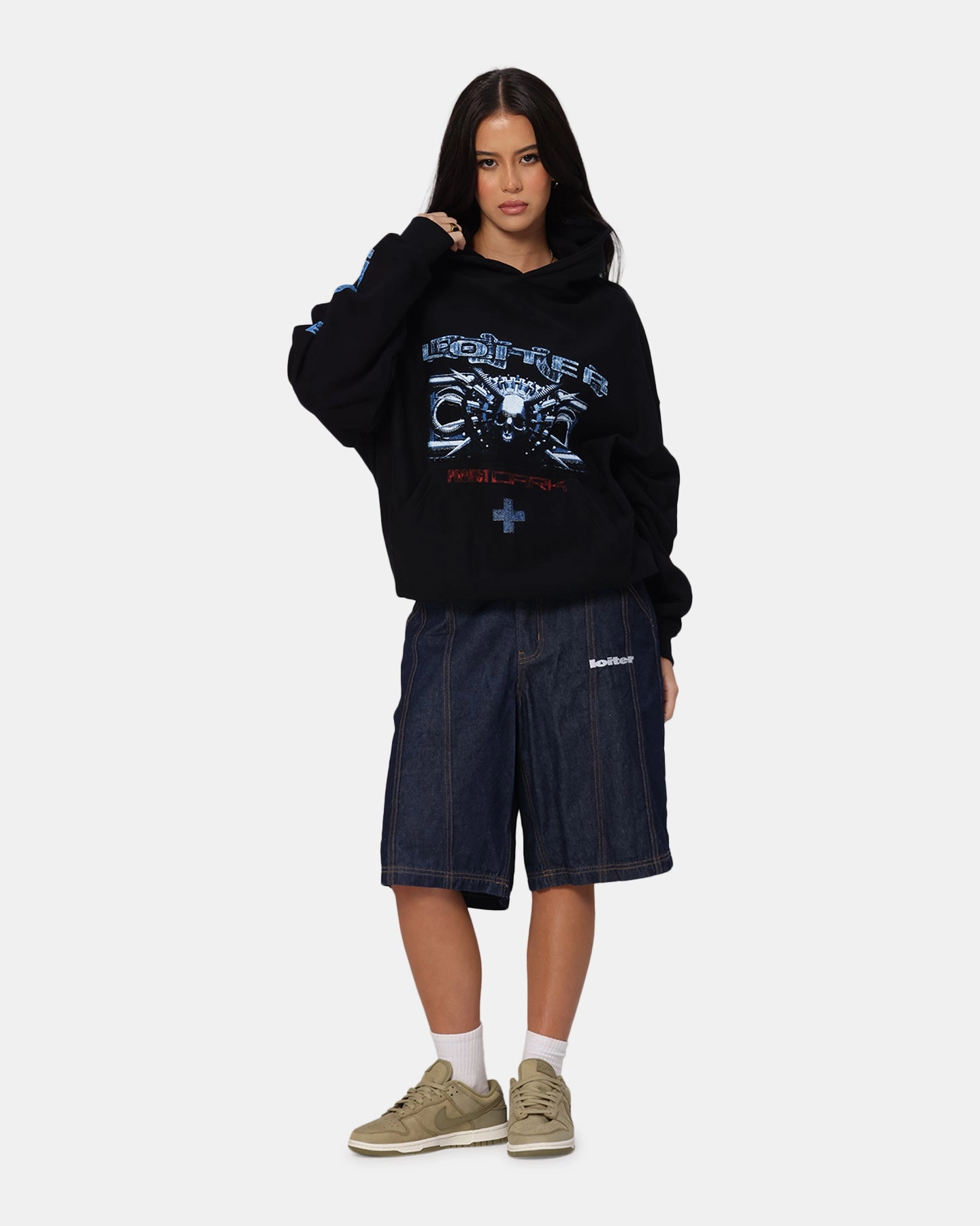 Loiter Void Hoodie Black budget-friendly astronauts